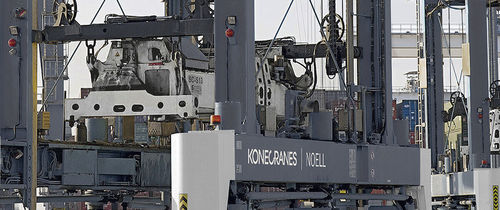 Gru a cavaliere per contenitori - A-SPRINTER - Konecranes
