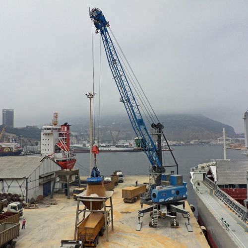 Gru portuale - LHM Series - Liebherr-International Deutschland - mobile / con braccio impennabile