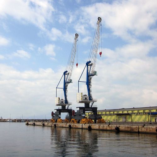 Gru portuale - LPS Series - Liebherr-International Deutschland - su rotaie / con braccio impennabile
