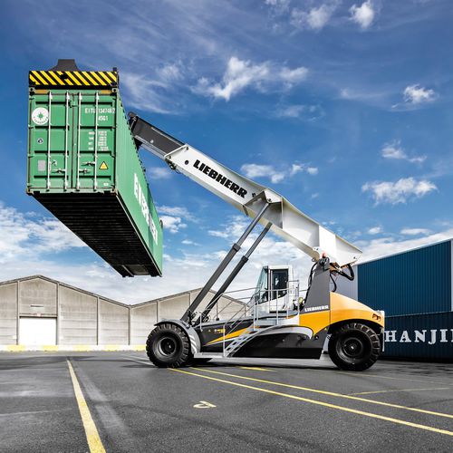 Reach stacker spreader dall'alto - LRS 545  - Liebherr-International Deutschland - per contenitori