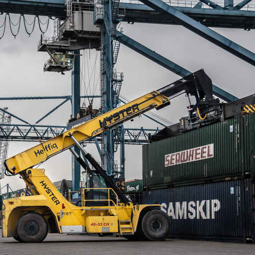 Reach stacker spreader dall'alto - RS46 - Hyster - per container pieni