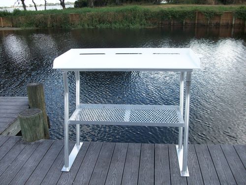 Tavolo per la lavorazione del pesce per pontile - FCS02-4 - C&M Marine Products - fisso