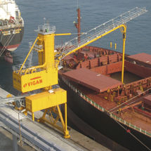 Scaricatore di navi continuo - NIV 400 - VIGAN Engineering S.A. - pneumatico / meccanico / su rotaie
