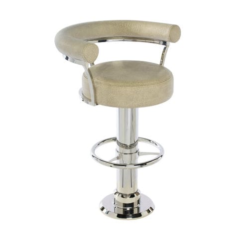 Sgabello da bar per nave - NAUTIQUE - Crown Ltd - per yacht / in acciaio inossidabile / base rotonda