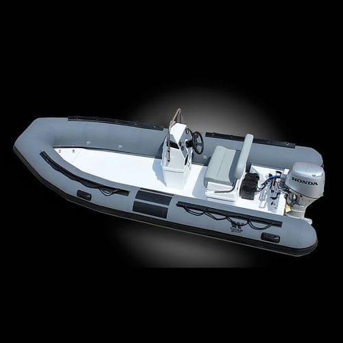 Barca professionale barca di supporto per immersioni - DM500 - Tiger Marine - fuoribordo / gommone semirigido