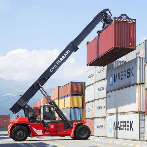 Reach stacker spreader dall'alto - F500.RS series - CVS Ferrari - per container pieni