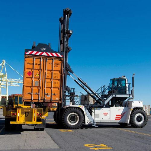 Carrello portacontainer pieni - FH series - CVS Ferrari - spreader dall'alto