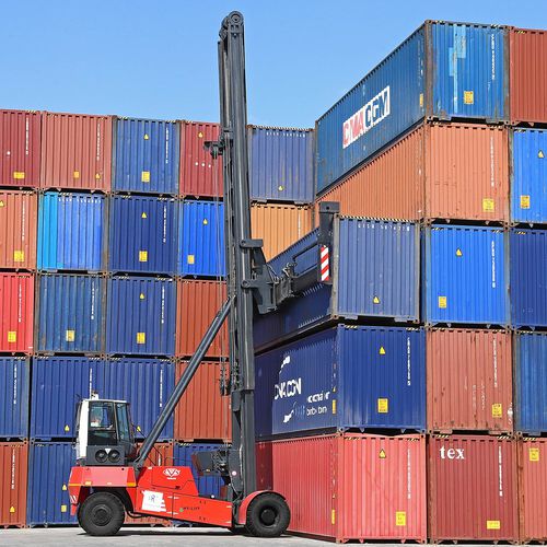Carrello portacontainer vuoto - HY0 series - CVS Ferrari - con presa laterale