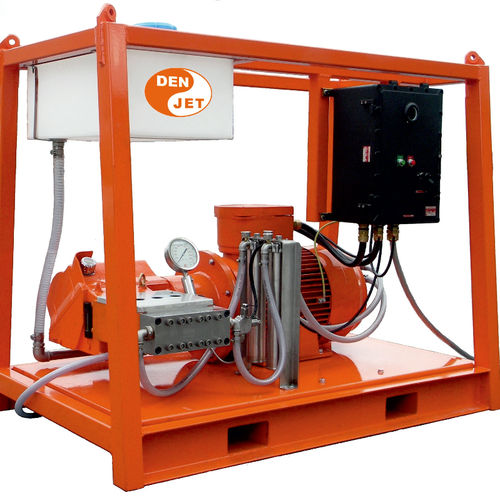 Pulitore ad alta pressione marino - CEX100 Series - DEN-JET Marine Pte - per nave / montato su chassis / con motore elettrico