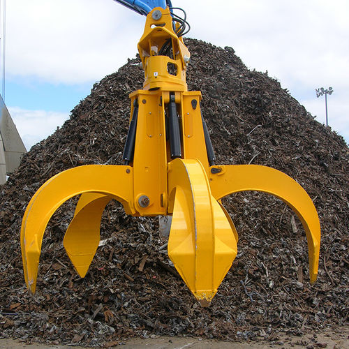 Benna di scarico idraulico - 0.8 - 5.0 M³, 10 t - MANTSINEN - a denti / per navi portarinfuse
