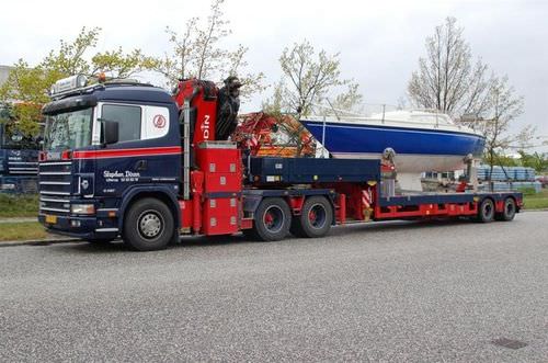 Carrello per trasporto pesante - MULTIFUNCTIONAL - Broshuis - per barca / ribassato