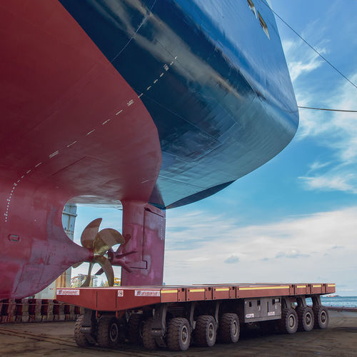 Carrello per cantiere navale - SPMT PowerHoss  - Nicolas Industrie - per terminale portuario / a 2 assi / a 4 assi