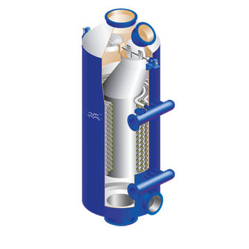 Riscaldatore verticale - Aalborg EX - Alfa Laval Mid Europe - di fluidi / per nave