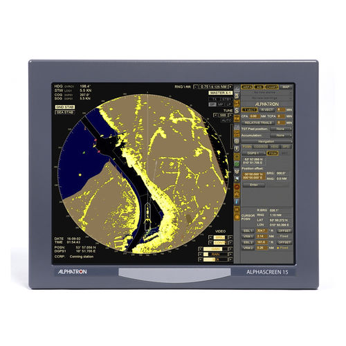 Radar per nave - AlphaChart T - Alphatron Marine - ARPA / con funzioni cartografiche
