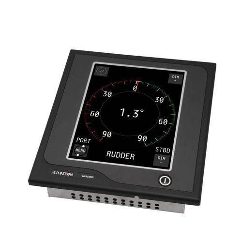 Indicatore per piattaforma offshore - AlphaRudder MFM - Alphatron Marine - marino / di angolo di barra / con touch screen