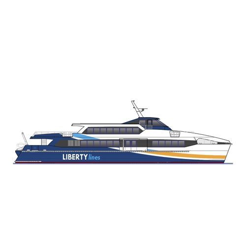 Traghetto passeggeri Ro-Pax - Liberty Lines  - Armon Shipyards - ibrido