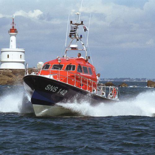 Barca professionale nave di ricerca e salvataggio - ORC 140 - Bernard Shipyard - entrobordo / GRP