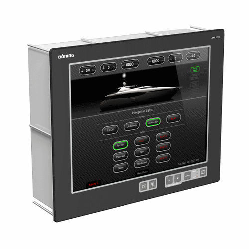 Panel PC per nave - AHD 1215 F - Böning Automationstechnologie GmbH & Co. KG - per yacht / da incasso / touch screen