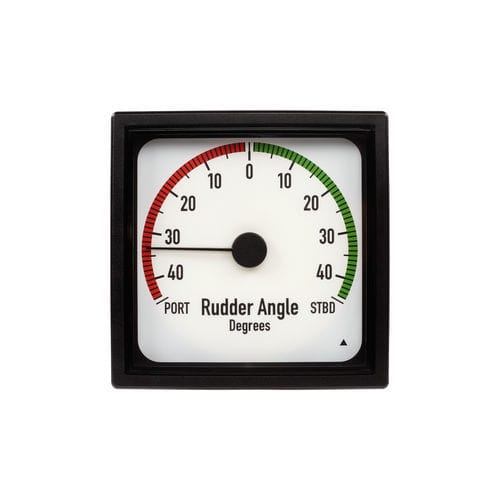 Indicatore per nave - XL series - DEIF - di angolo di barra / analogico / LED