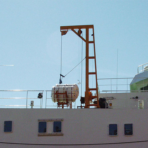 Gruetta per zattera di salvataggio - D-RB - d-i davit international-hische GmbH - a gravità / manuale