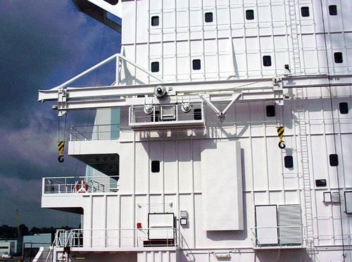Gru per nave - C-GEB.60 - d-i davit international-hische GmbH - su monorotaia / a portale / di bordo