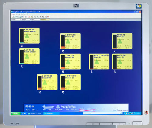 Software di controllo del livello di cisterne - CargoBoss - Enraf Marine Systems - per nave