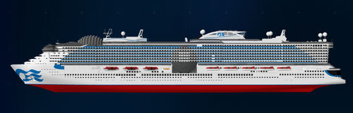 Nave da crociera da crociera - Sun Princess - Fincantieri - Cantieri Navali Italiani - non specificato