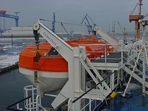 Gruetta per nave - GS(L)P - GLOBAL DAVIT - per scialuppe di salvataggio / a gravità