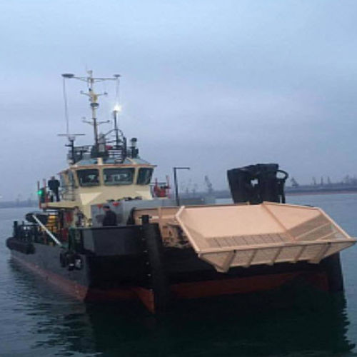Barca professionale barca per il recupero di idrocarburi - HMC 440 - JSC KHERSON SHIPYARD - catamarano / entrobordo