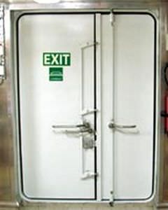 Porta per nave - GRP - LUBMOR - tagliafuoco / per cella frigorifera
