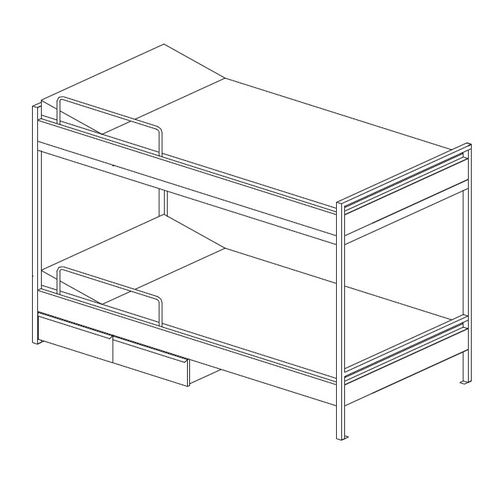Letto a castello - KK1980/133-408  - Meblomor - per nave