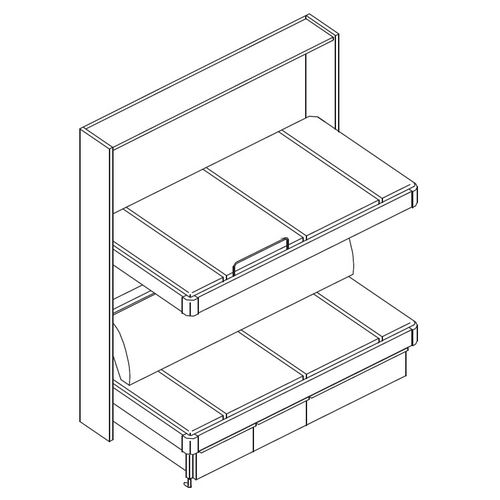 Letto pieghevole - KK1980/125-401 - Meblomor - per nave