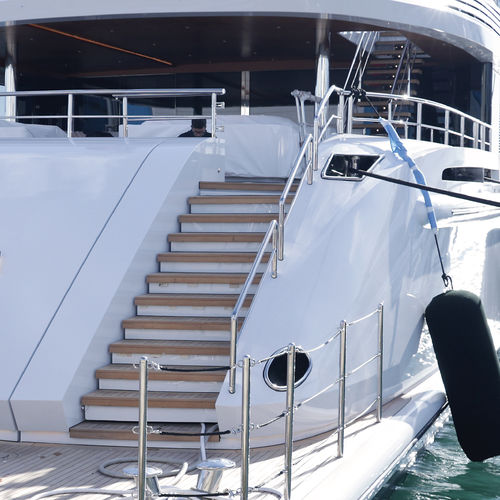 Scaletta per yacht - Tecnimpianti SPA - a scomparsa / di sicurezza / in carbonio