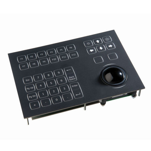 Tastiera per PC per nave - KSML38 - NSI - 38 tasti / con trackball / IP65