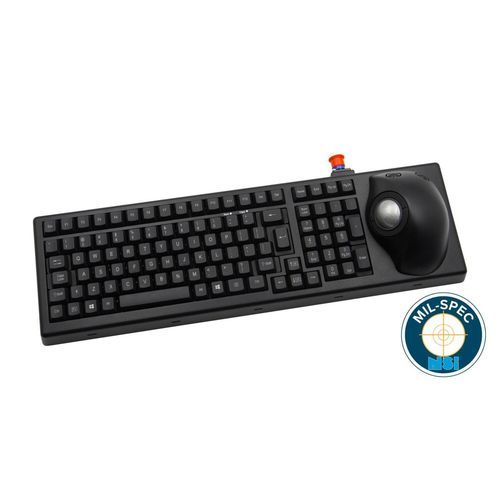 Tastiera 101-104 tasti - MKBE104 - NSI - a tenuta stagna / con trackball / IP65