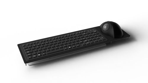 Tastiera per PC marina - RKTE106 - NSI - 106 tasti / a tenuta stagna / con trackball