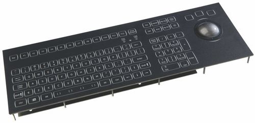 Tastiera per PC per nave - KSMX106 - NSI - per marina / 106 tasti / con trackball