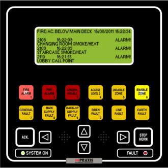 Sistema allarme per nave - Praxis Automation Technology - antincendio
