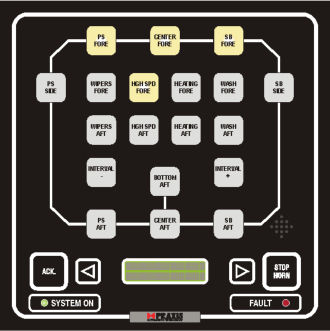 Quadro di comando per nave - WCS - Praxis Automation Technology - tergicristallo