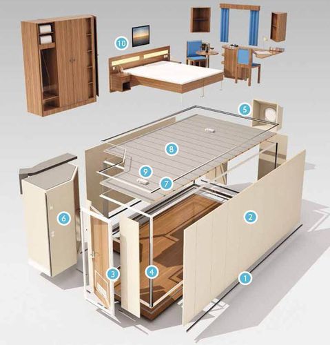 Cabina prefabbricata per nave - R&M Marine Products