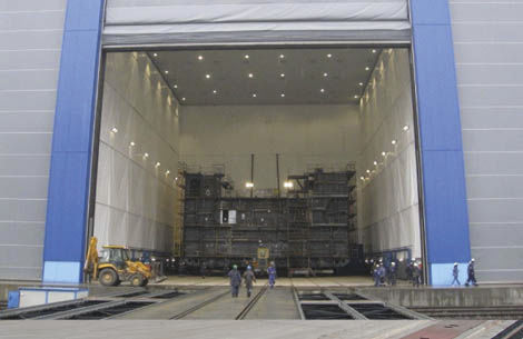 Cabina di sabbiatura per cantiere navale - Straaltechniek International