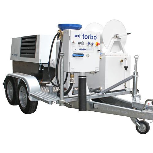 Sabbiatrice per cantiere navale - torboCar AC30 - torbo - mobile