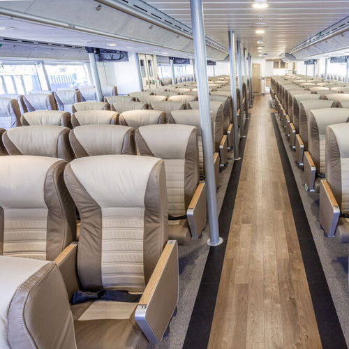 Sedile per nave passeggeri - WM 1000 EXECUTIVE - West Mekan - con braccioli / con schienale alto