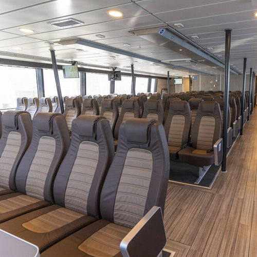 Sedile per nave passeggeri - WM1000/WM 1000 LUX - West Mekan - con braccioli / con schienale alto