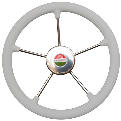 Volante per barca a motore in acciaio inox - 16020-VRG - Hydrodrive - Techno Italia Ltd - in alluminio / design / a cinque razze