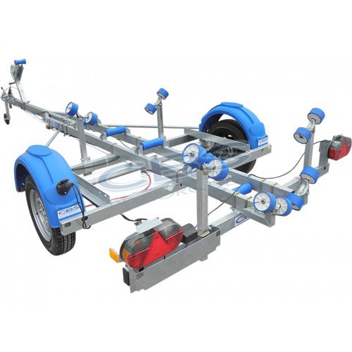 Carrello per barca - T6F - sarl CBS Remorques - a un asse / a rulli