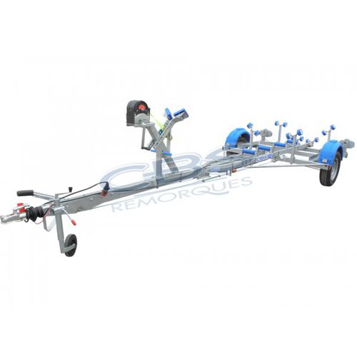 Carrello per barca - T8RF - sarl CBS Remorques - a un asse / a rulli