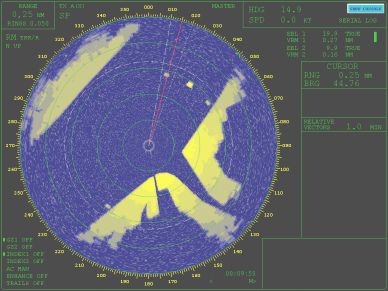 Software di simulazione radar - VR-ARPA - NAUDEQ - per nave