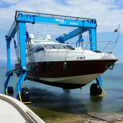 Travel lift controllato a distanza - BL80TL CROC - BOAT LIFT - per carichi pesanti / quattro ruote motrici / anfibio