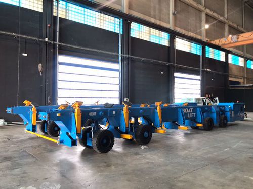 Carrello per movimentazione - BL80MA-90°DSC - BOAT LIFT - per cantiere navale / tandem / idraulico
